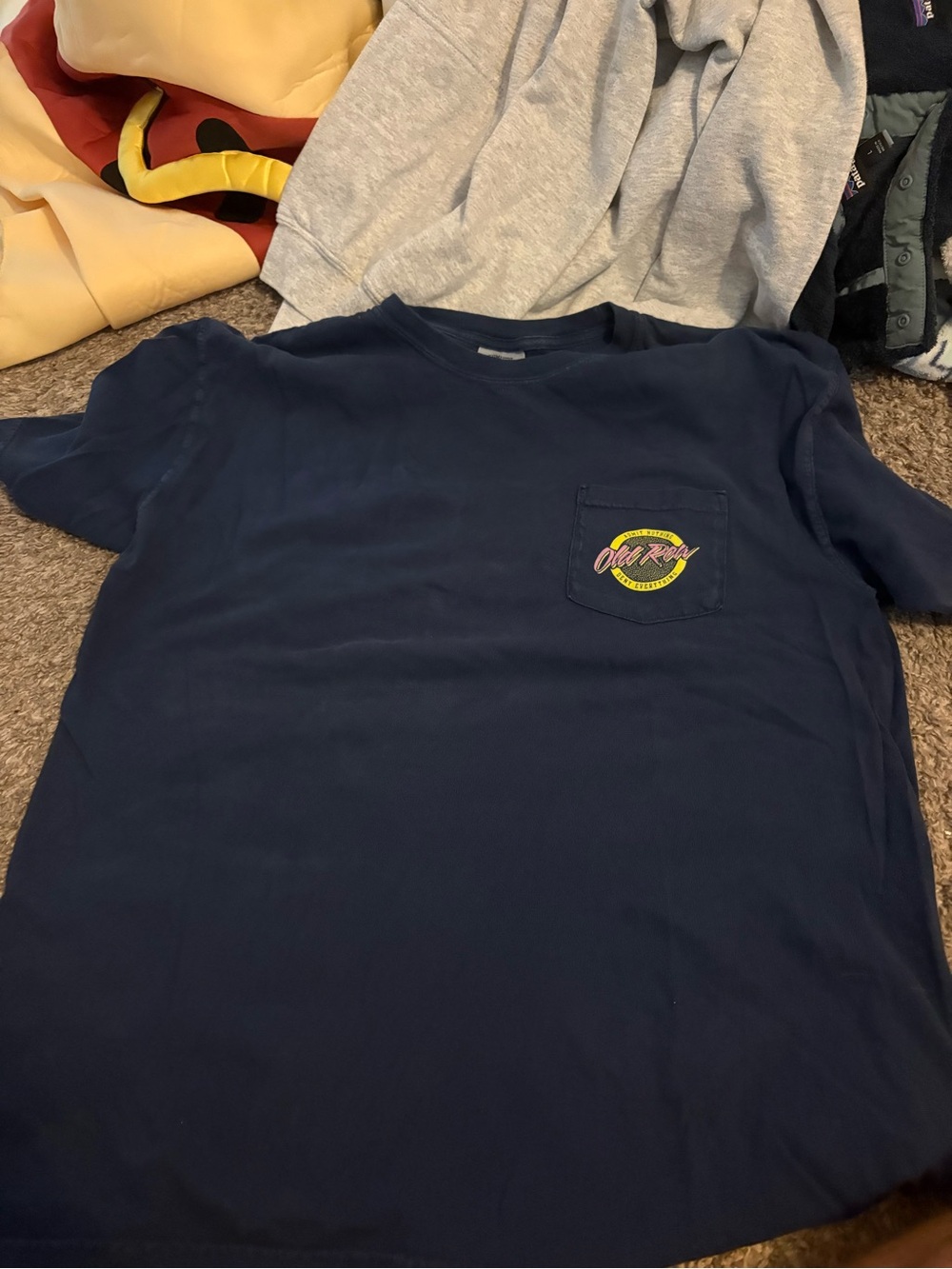 All-Road Navy Short Sleeve Pocket Tee